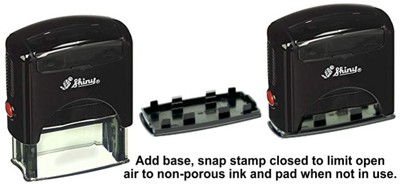 Custom 6 Line Business Name Address Shiny S-845 Office Self-inking Rubber Stamp for sale online 