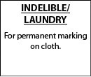 Indelible/Laundry Ink