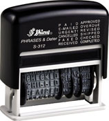 Shiny S-312 Phrase & Date Stamp