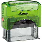 Shiny S-845 Clear Green Self-Inking Stamp