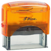 Shiny S-845 Clear Orange Self-Inking Stamp