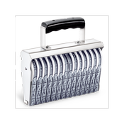 Shiny Manual Numbering Stamp, Size 4 (7/16"), 14 Bands
