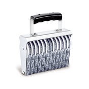 Shiny Manual Numbering Stamp, Size 6 (11/16"), 12 Bands