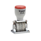 Trodat Die plate dater sized 1-1/4" X 1-1/4"