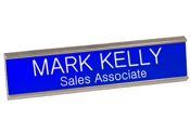 Standard Wall Value Engraved Sign 2"x8" with Holder