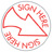 SHA11425 - SHA11425 - Stock Specialty Stamp - SIGN HERE